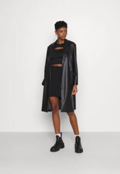 Even&Odd Basic Mini Ribbed Skirt - Kokerrok - Black -Even&Odd 034882eb097a48a2a3631f635b3e9a33