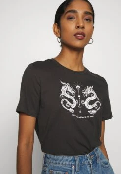 Even&Odd Hattie Mirrored Dragons Tee - T-Shirt Print - 801 - Anthracite 13 Even&Odd Hattie Mirrored Dragons Tee - T-Shirt Print - 801 - Anthracite -Even&Odd 0bfbbb5a07384f34bb6d0611800c66fc