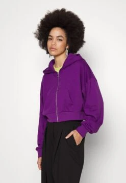 Even&Odd Sweater Met Rits - Dark Purple