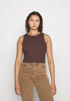 Even&Odd 2 Pack - Top - Off-White/Dark Brown -Even&Odd 0ec2f8cbcc4d4c86a43d2ed4afbe4118