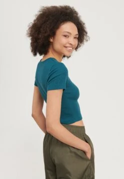 Even&Odd T-Shirt Basic - Teal -Even&Odd 100466313d554497a6e7d0662aa6c7a7