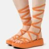 Even&Odd Sandalen Met Plateauzool - Orange -Even&Odd 1baa8fbfde4e4136b19f3b82fb96ffc5