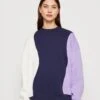 Even&Odd Sweater - Dark Blue/Purple/Off-White -Even&Odd 1c5d24a40a7642d29a6b1f2f7873e776