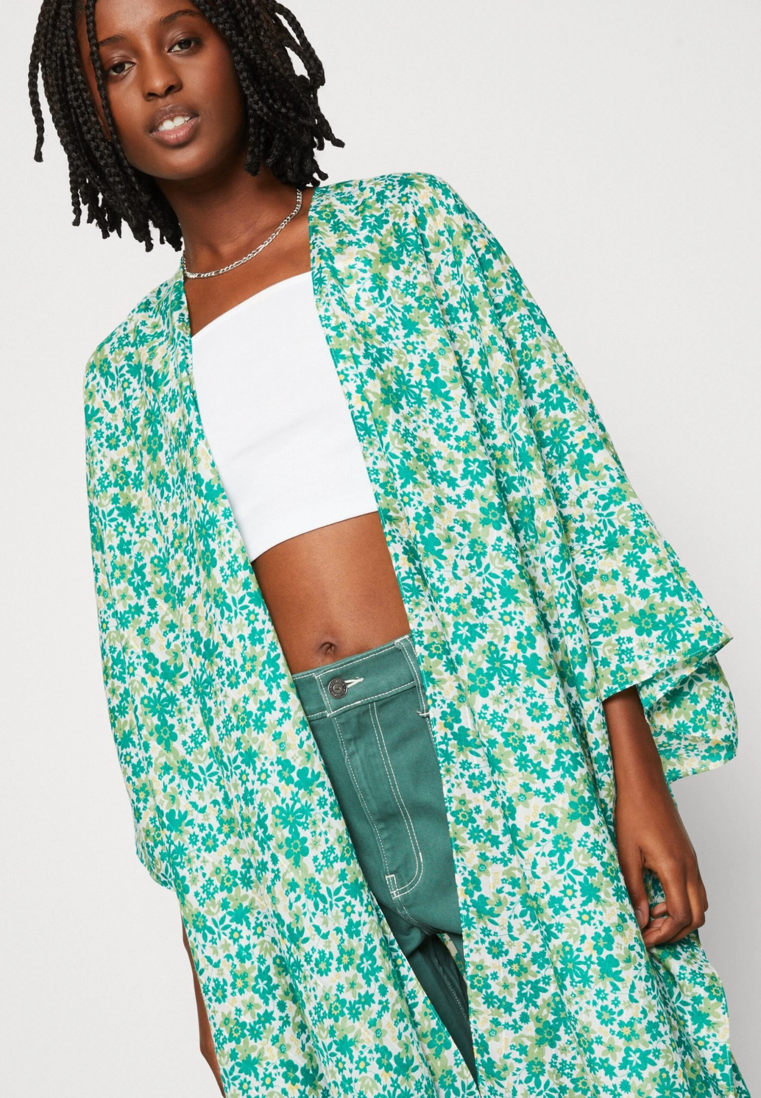 Even&Odd Lichte Jas - Green 6 Even&Odd Lichte Jas - Green - Afbeelding 4