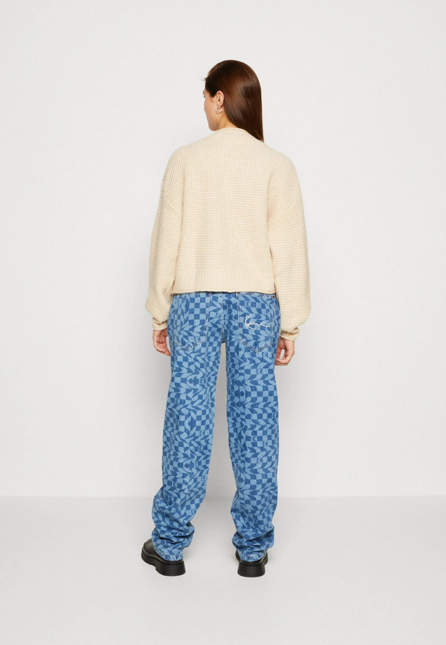 Even&Odd Moss Stitch Jumper - Trui - Sand 5 Even&Odd Moss Stitch Jumper - Trui - Sand - Afbeelding 3