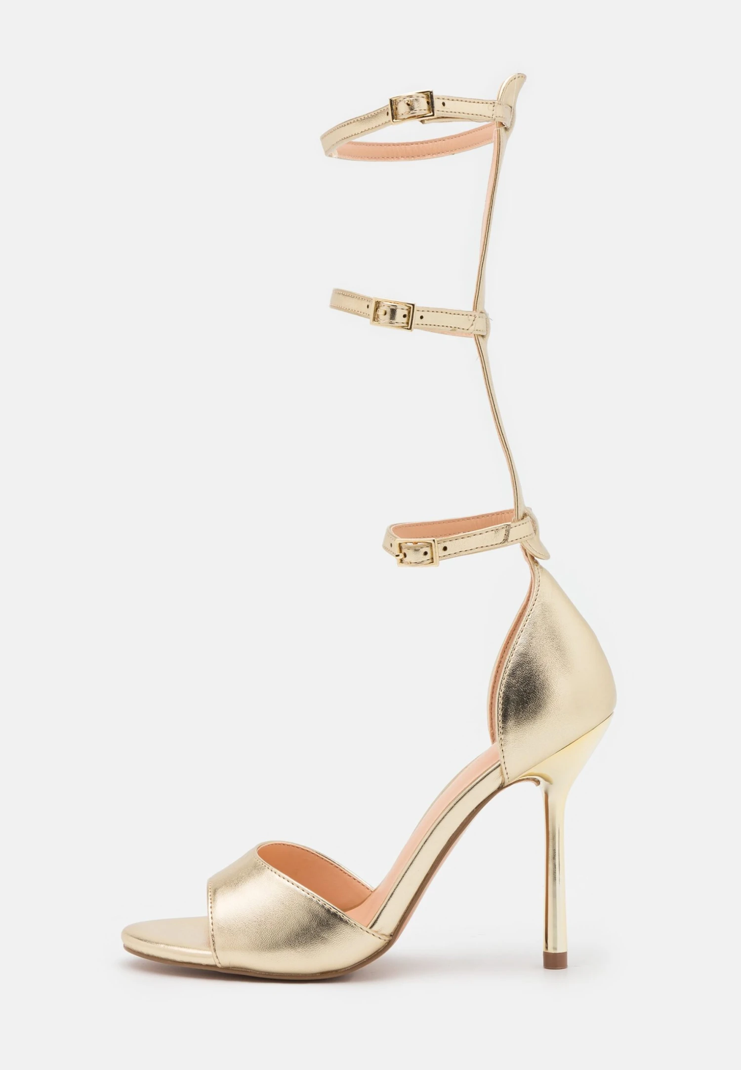 Even&Odd Sandalen Met Enkelbandjes - Gold 4 Even&Odd Sandalen Met Enkelbandjes - Gold - Afbeelding 2