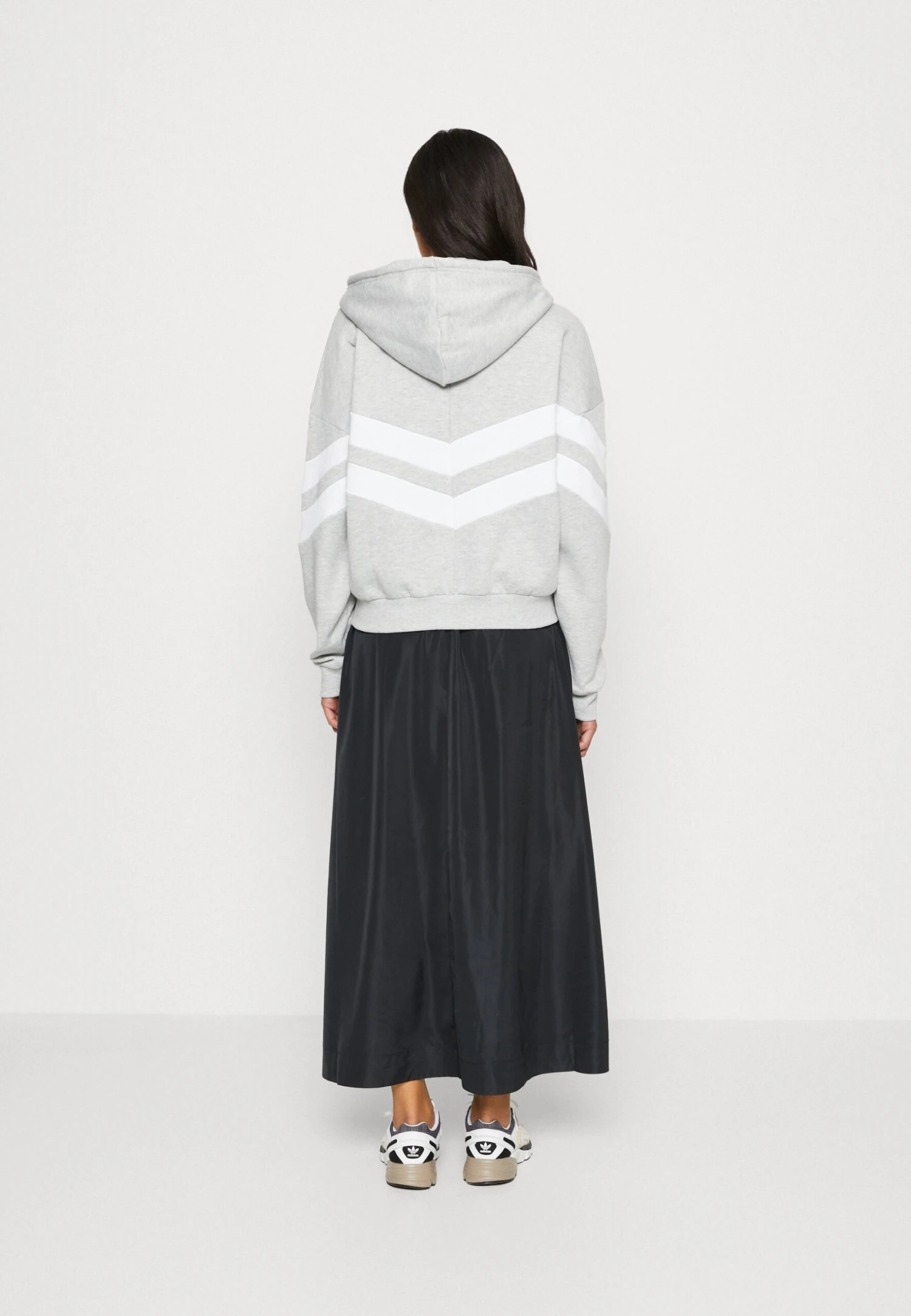 Even&Odd Sweater Met Rits - Light Grey/White 5 Even&Odd Sweater Met Rits - Light Grey/White - Afbeelding 3