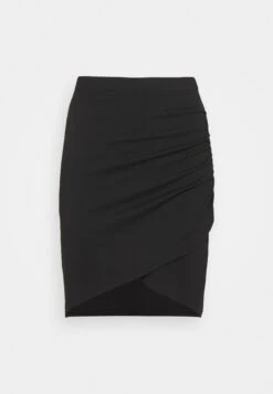 Even&Odd Asymetric Overlap Wrap Mini High Waisted Skirt - Kokerrok - Black 13 Even&Odd Asymetric Overlap Wrap Mini High Waisted Skirt - Kokerrok - Black -Even&Odd 26ec337f6164479d83b7661e14b9402f