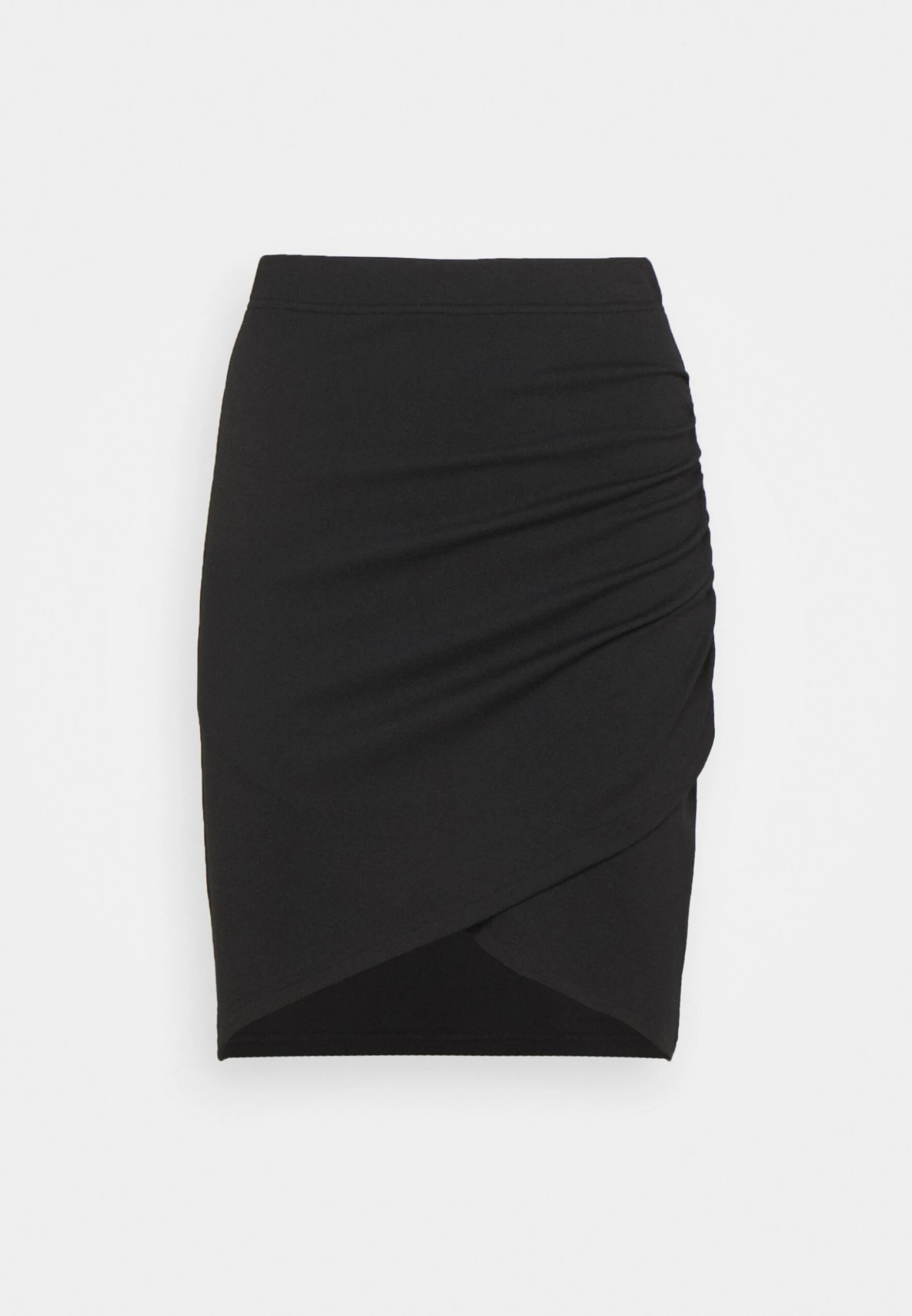 Even&Odd Asymetric Overlap Wrap Mini High Waisted Skirt - Kokerrok - Black 7 Even&Odd Asymetric Overlap Wrap Mini High Waisted Skirt - Kokerrok - Black - Afbeelding 5