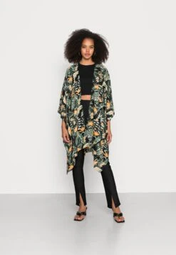 Even&Odd Lichte Jas - Black/Green/Yellow