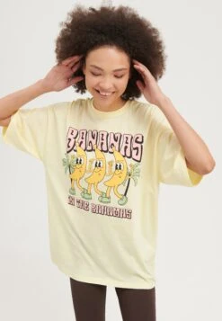 Even&Odd T-Shirt Print - Light Yellow