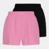 Even&Odd 2 Pack - Shorts - Black/Pink -Even&Odd 33f9f3fc9928417ea7ebdedff6ca6930