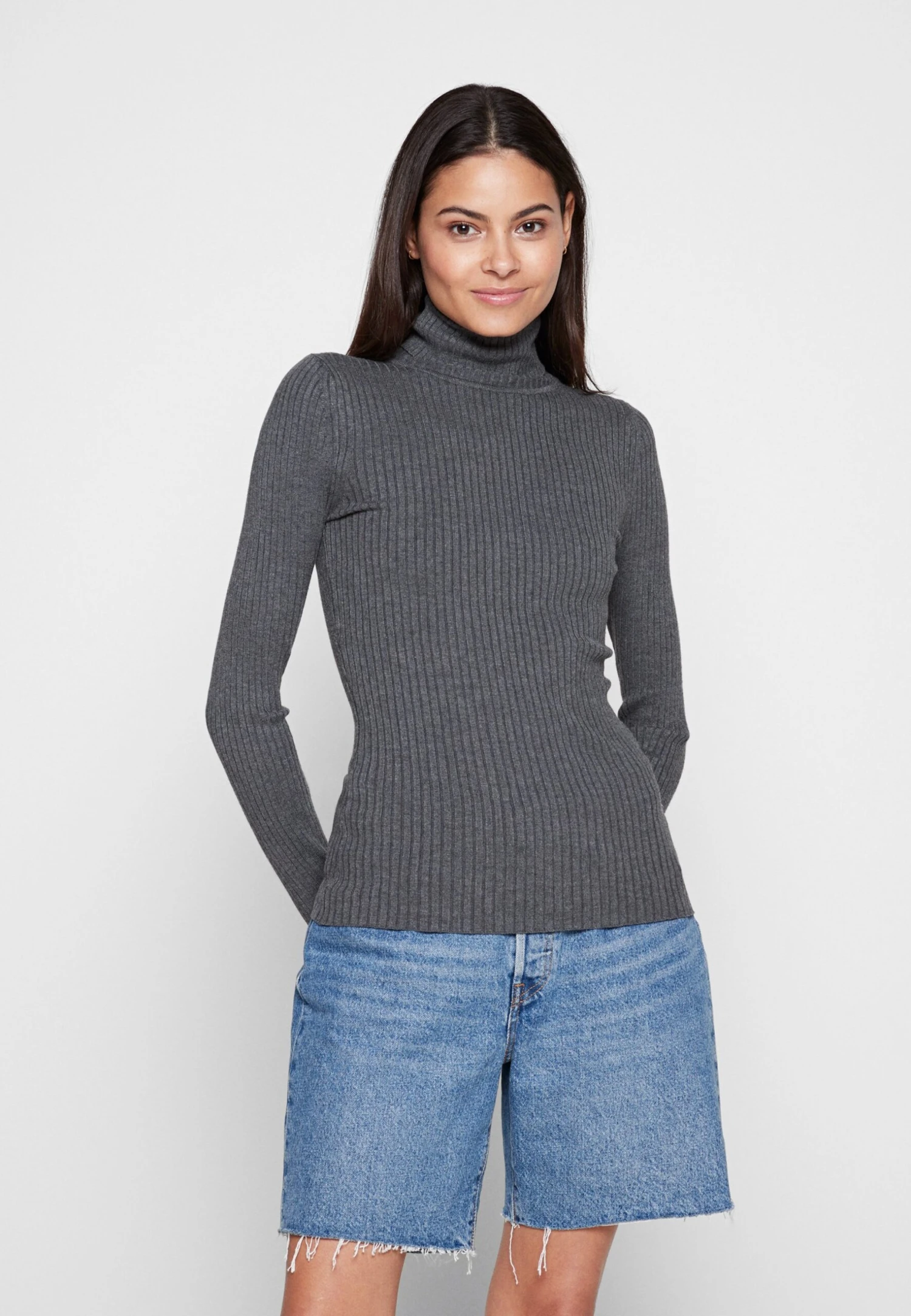 Even&Odd Trui - Mottled Dark Grey 3 Even&Odd Trui - Mottled Dark Grey