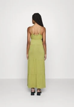 Even&Odd Maxi Dress Tiered Skirt- Maxi-Jurk - Green -Even&Odd 3ebfd8eb0d2e4a67827384cde2259805