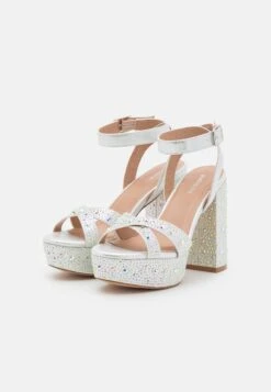 Even&Odd Sandalen Met Hoge Hak - Silver -Even&Odd 462774edaba84a78b005269465644ff0