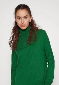 Even&Odd Rollkragen Basic Maxi Strickkleid - Maxi-Jurk -Green -Even&Odd 588a5718d28d4d5998fab242be99b090