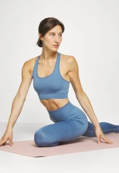 Sport-Bh Met Light Support - Blue -Even&Odd 5927e312421648e184a836f3b8da3f61