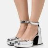 Even&Odd Plateaupumps - Silver-Coloured -Even&Odd 5d07f29778344873bbc2b07e7da21082