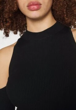 Even&Odd Party Schulterfrei Bodycon Mini Strickkleid - Gebreide Jurk - Black -Even&Odd 5f9cfe95d2a448ec8c8a0ee18978660e