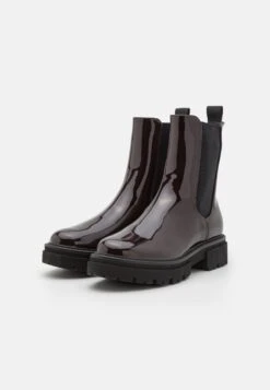 Enkellaarsjes Met Plateauzool - Brown -Even&Odd 660acd12abfa4db89040c00933c9abb3