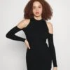Even&Odd Party Schulterfrei Bodycon Mini Strickkleid - Gebreide Jurk - Black -Even&Odd 661dd8eae83e4c6783b8d53526d16404