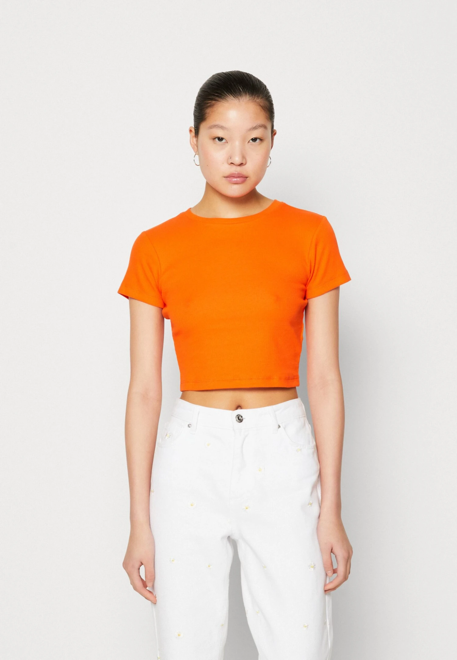 Even&Odd 3 Pack - T-Shirt Basic - Beige/Black/Orange 6 Even&Odd 3 Pack - T-Shirt Basic - Beige/Black/Orange - Afbeelding 4