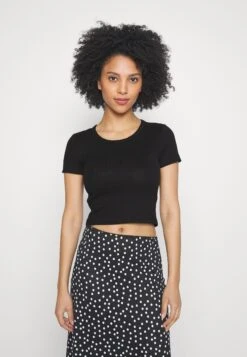 2 Pack - T-Shirt Basic - Black/Green -Even&Odd 77aab94cc2ef4419bc2fcf601cca977f