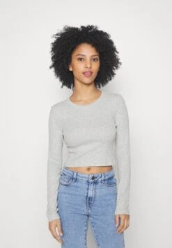 3 Pack - Longsleeve - Black/White/Mottled Grey -Even&Odd 8af5983250b946a4b5d85c6d4640505f