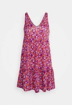 Even&Odd Sleeveless V Neck Volant Hem Flared Mini Dress (Eo-Ss23-C135-Sj) / Black - 802_Pink - 402_Orange - 205 - Jurk - Black - 802_Pink - 402_Orange - 205 -Even&Odd 8eb3062e8e8e4a45a95e043d240bbdfe