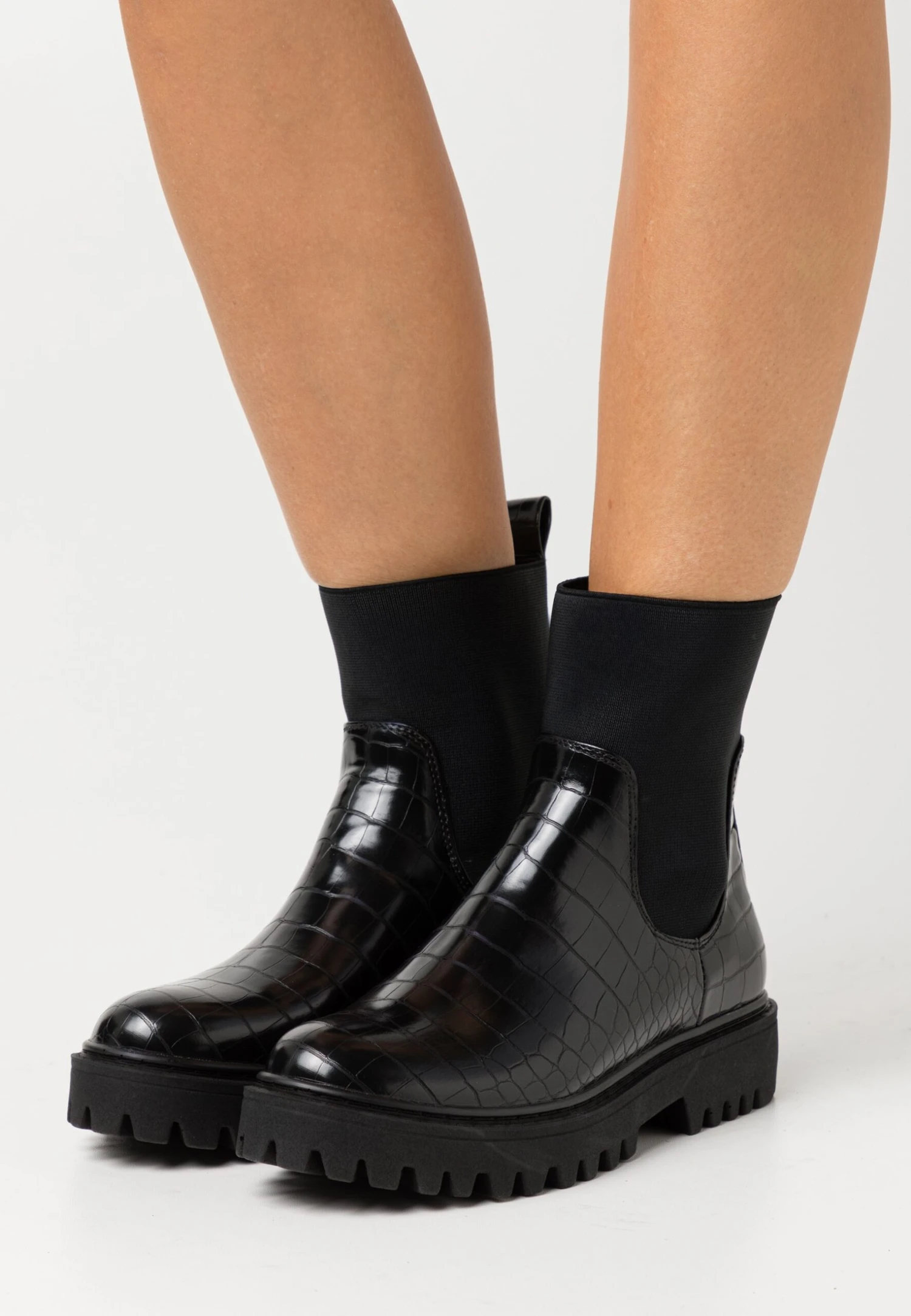 Even&Odd Enkellaarsjes Met Plateauzool - Black 3 Even&Odd Enkellaarsjes Met Plateauzool - Black