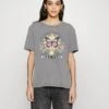 Even&Odd Clare Colorful Mystical Anthracite - T-Shirt Print - Anthracite