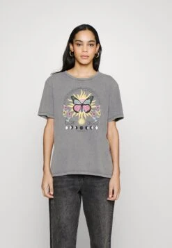 Even&Odd Clare Colorful Mystical Anthracite - T-Shirt Print - Anthracite