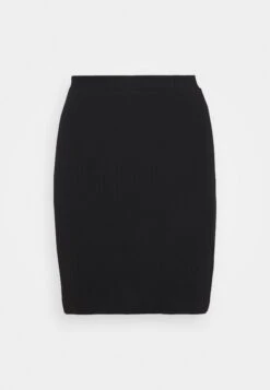Even&Odd Basic Mini Ribbed Skirt - Kokerrok - Black -Even&Odd 9e955763a1e04d8493b30d183c7933c6