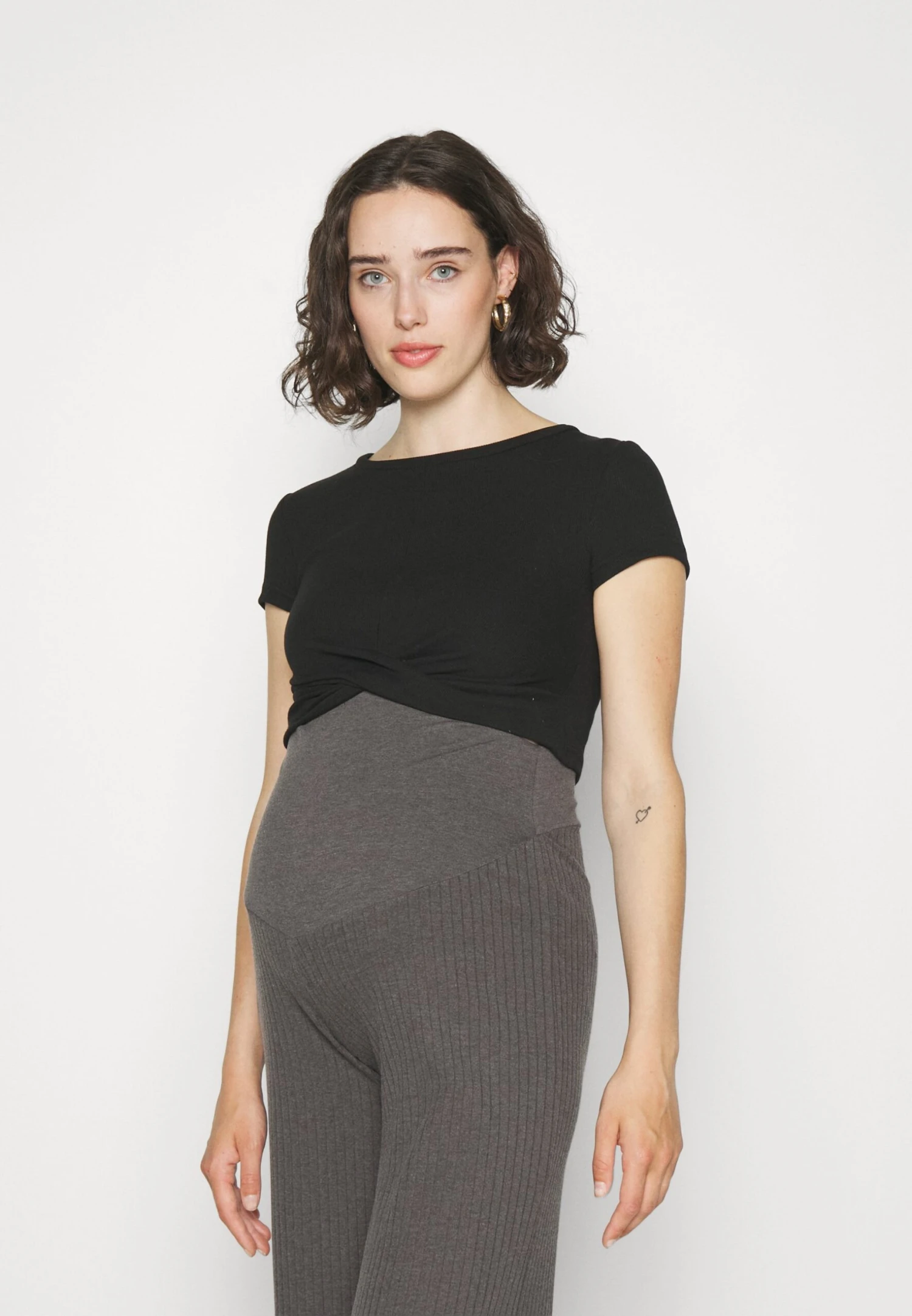 2 Pack - T-Shirt Print - Black/Mottled Grey 4 2 Pack - T-Shirt Print - Black/Mottled Grey - Afbeelding 2