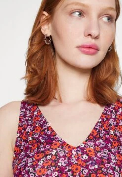 Even&Odd Sleeveless V Neck Volant Hem Flared Mini Dress (Eo-Ss23-C135-Sj) / Black - 802_Pink - 402_Orange - 205 - Jurk - Black - 802_Pink - 402_Orange - 205 -Even&Odd a810d4b070a349ec950b94cfbef3f720