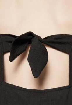 Even&Odd Eo-Ss23-C144-Sj / Strappy V Neck Knot Front Waist Midi Dress / 302 - Red - Jurk - 802 - Black -Even&Odd a9b77a7984e24b6aa5d9ffe1230c657b