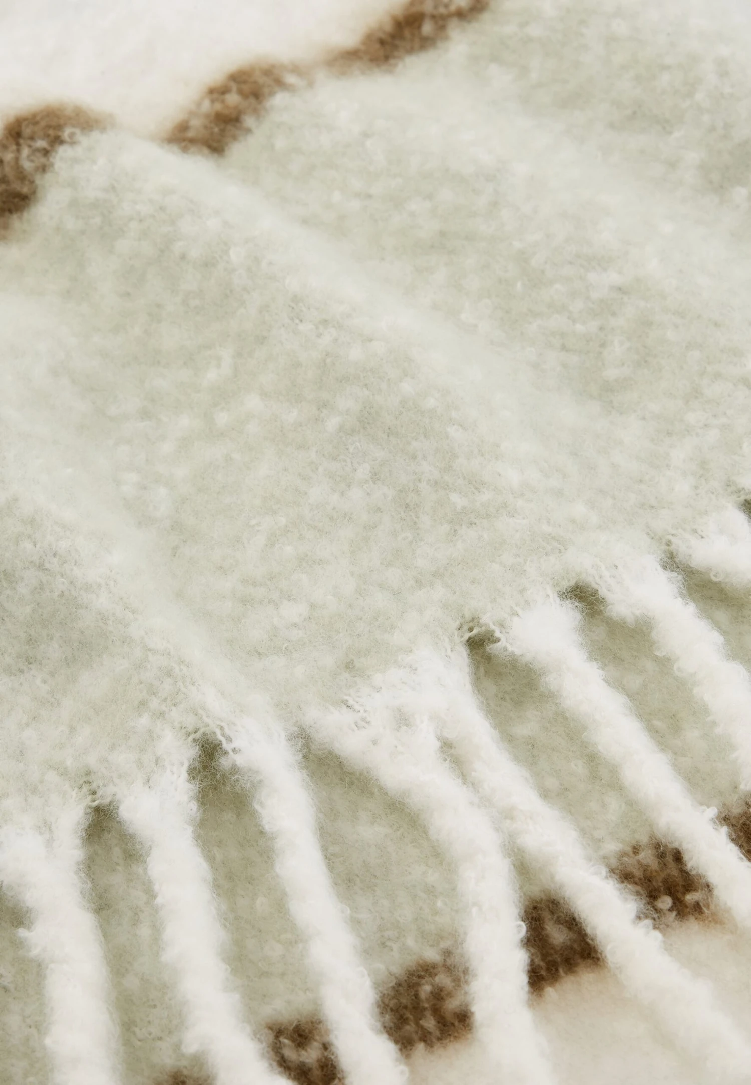 Even&Odd Sjaal - Green/White 8 Even&Odd Sjaal - Green/White - Afbeelding 6