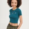 Even&Odd T-Shirt Basic - Teal -Even&Odd ae094a3b027f481d9f59eebe80b60818