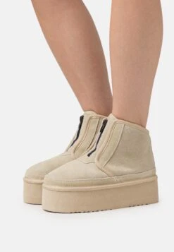 Even&Odd Leather - Korte Laarzen - Beige