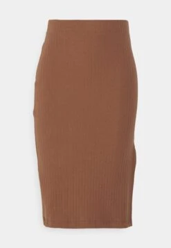 Pencil Skirt With Slit - Kokerrok - Brown -Even&Odd b010ed6b7d824afa9eca1882c1640a84