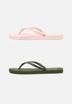 Even&Odd 2 Pack - Teenslippers - Khaki/Pink -Even&Odd c33a462815b9425c9b52945d0ae34618