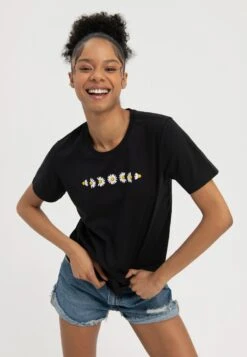 Even&Odd T-Shirt Print - Black