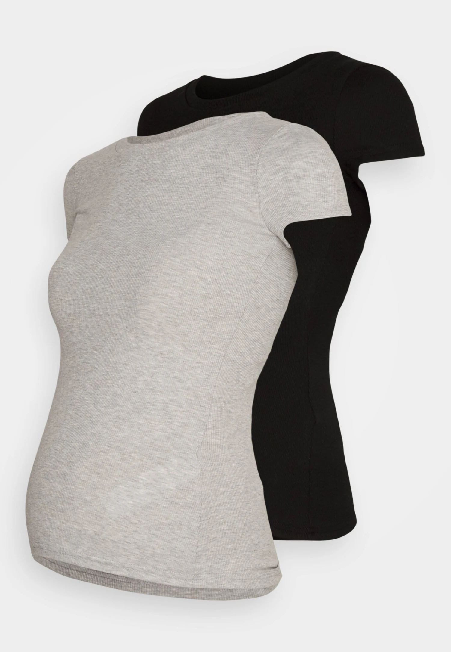 2 Pack Mama Tee - T-Shirt Basic - Black/Mottled Grey 3 2 Pack Mama Tee - T-Shirt Basic - Black/Mottled Grey