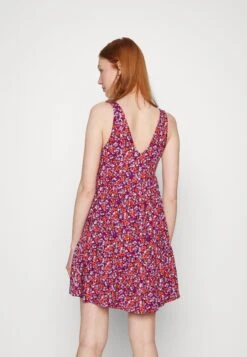 Even&Odd Sleeveless V Neck Volant Hem Flared Mini Dress (Eo-Ss23-C135-Sj) / Black - 802_Pink - 402_Orange - 205 - Jurk - Black - 802_Pink - 402_Orange - 205 -Even&Odd cfaa0dc226794948b08bf33e896497ba