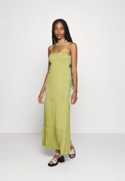 Even&Odd Maxi Dress Tiered Skirt- Maxi-Jurk - Green -Even&Odd d3cd87ed49be4958ac0d443a932a6fa5
