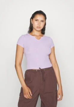 Even&Odd 2 Pack - T-Shirt Basic - Black/Purple -Even&Odd d9227fb7fca34d0b905e66eab368fbdd