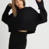 Even&Odd Cropped Jumper - Trui - Black 2 Even&Odd Cropped Jumper - Trui - Black -Even&Odd fd3bd6122f154dad894d971b813e9d0b