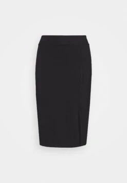 Even&Odd Basic - Midi Skirt With Slit - Kokerrok - Black -Even&Odd fe0a541acbea4c499c73f8c628cdb7bc